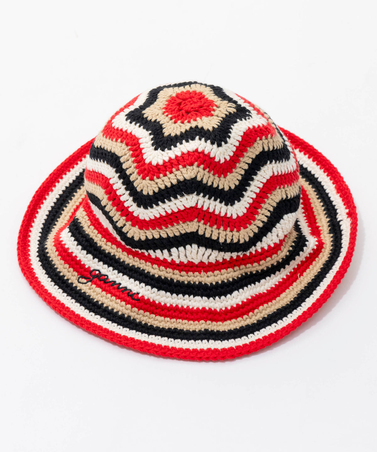 【GANNI】Cotton Crochet Bucket Hat