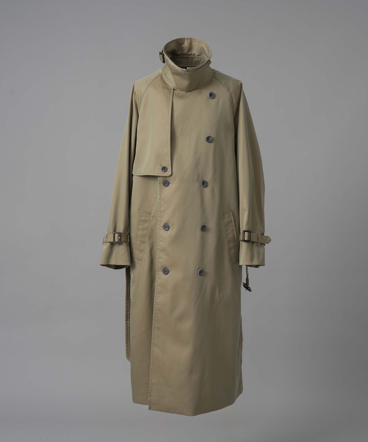 120/2/2/2/2/2/SUVIN Cotton Gabardine Prime-Over Trench Coat