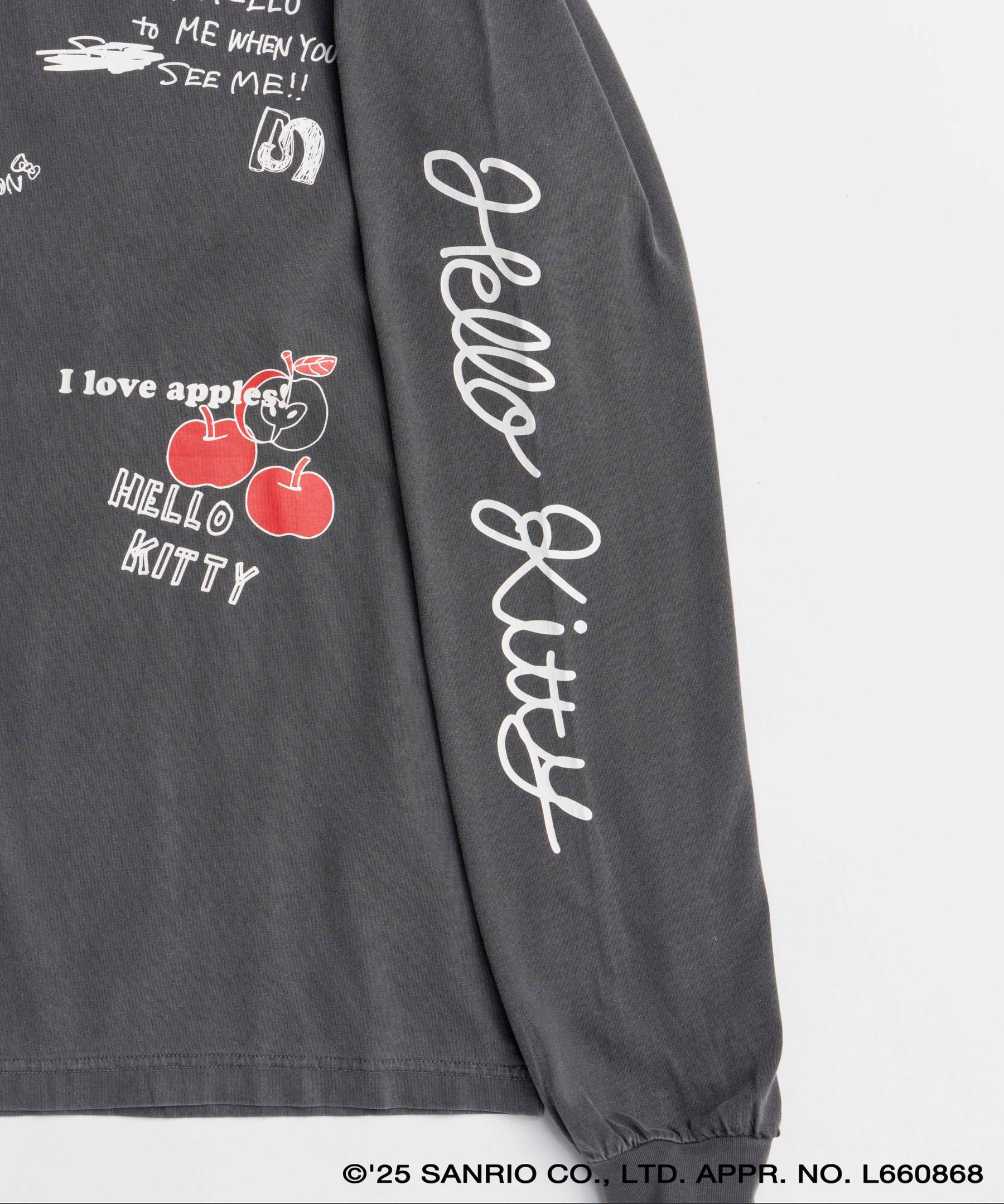 [HELLO KITTY × MAISON SPECIAL] HELLO KITTY Hand iIllust Long-Sleeve T-Shirt