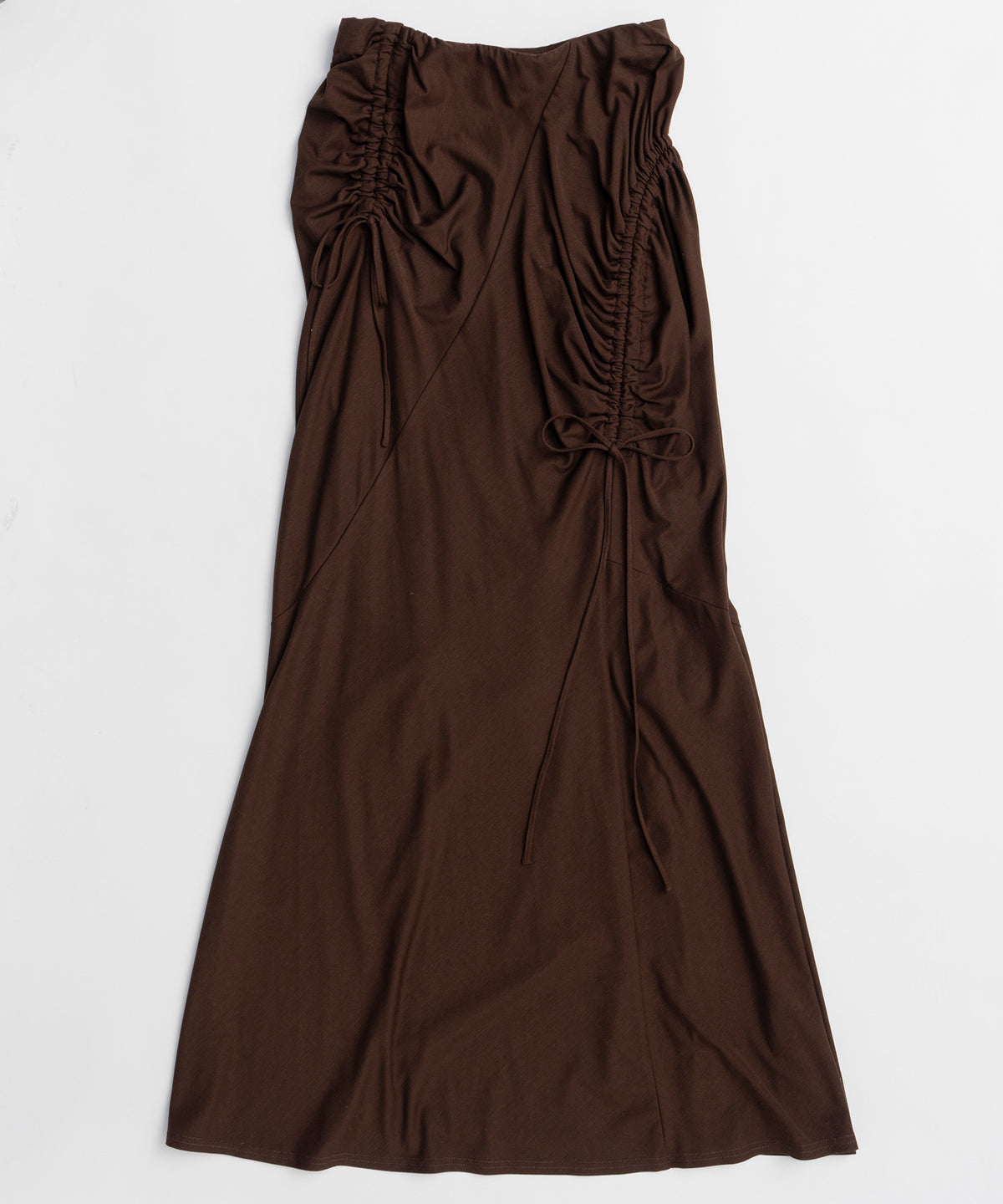 Shirring Jersey Maxi Skirt