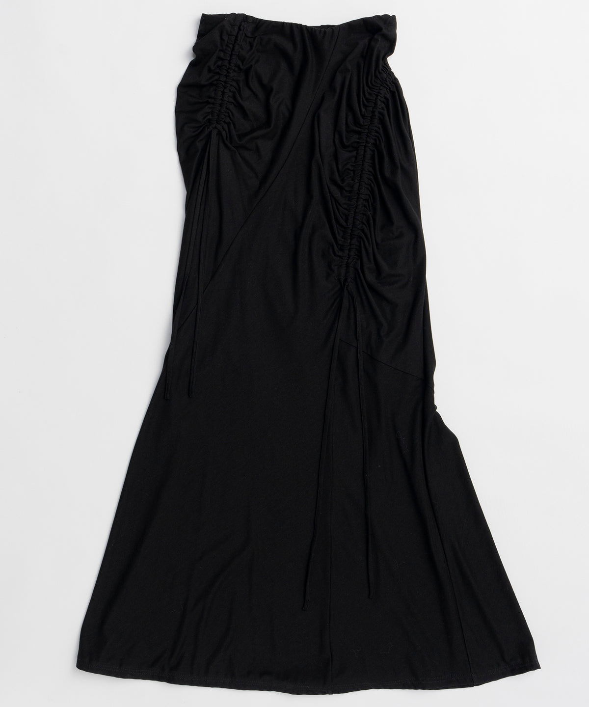 Shirring Jersey Maxi Skirt