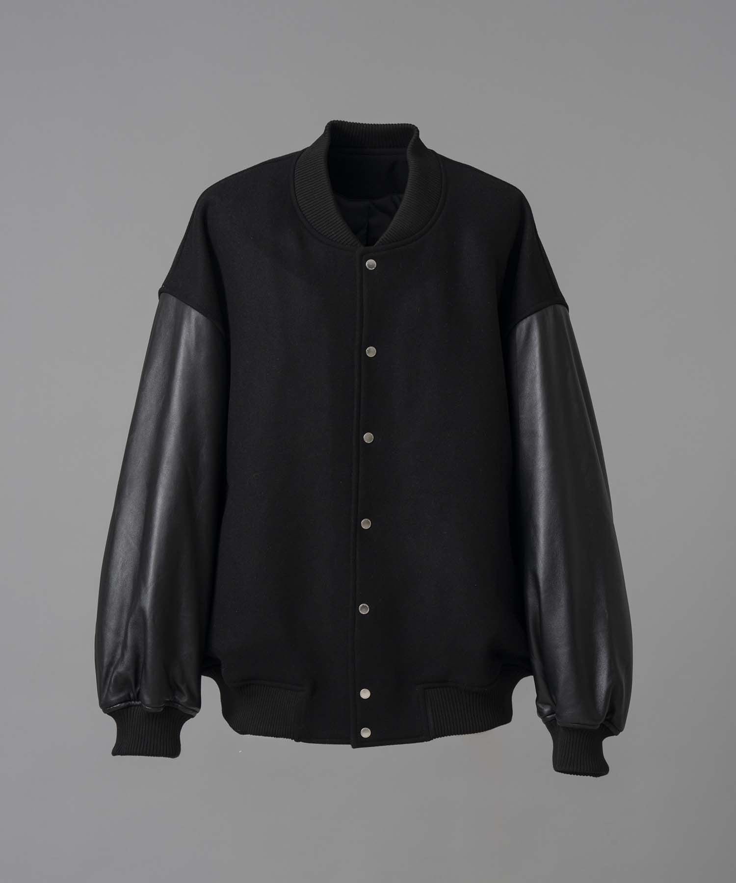 【24AW PRE-ORDER】Sheep Leather Prime-Over Stadium Jacket