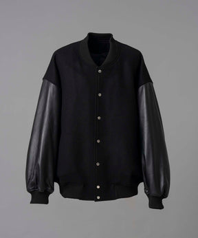 [24AW Pre-Order] Sheep Leather Prime-Over Stadium Jacket