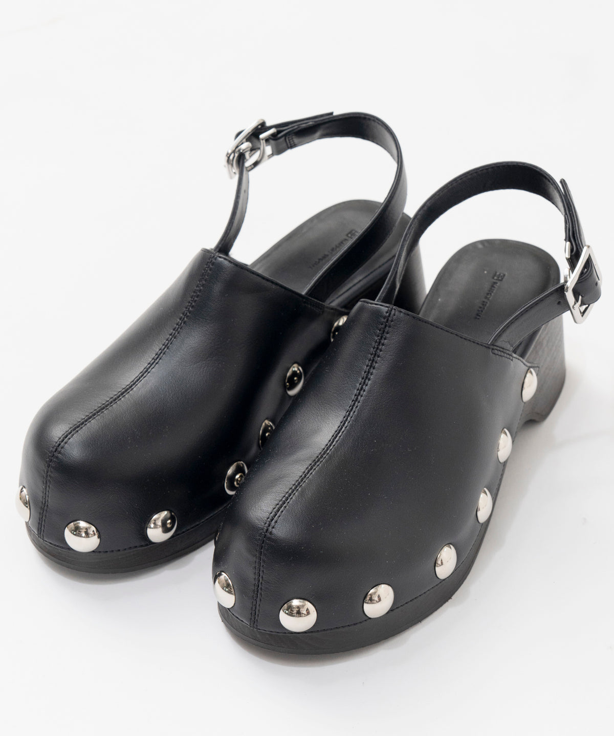 【26SPRING PRE-ORDER】Volume Studded Wood Clogs