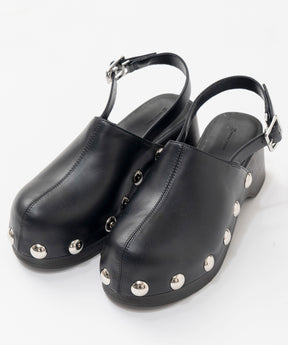 【26SPRING PRE-ORDER】Volume Studded Wood Clogs