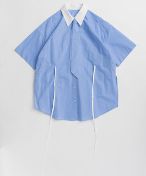 [2026Summer PRE-ORDER] Half-Sleeve Over Tie Shirt