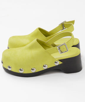 【26SPRING PRE-ORDER】Volume Studded Wood Clogs