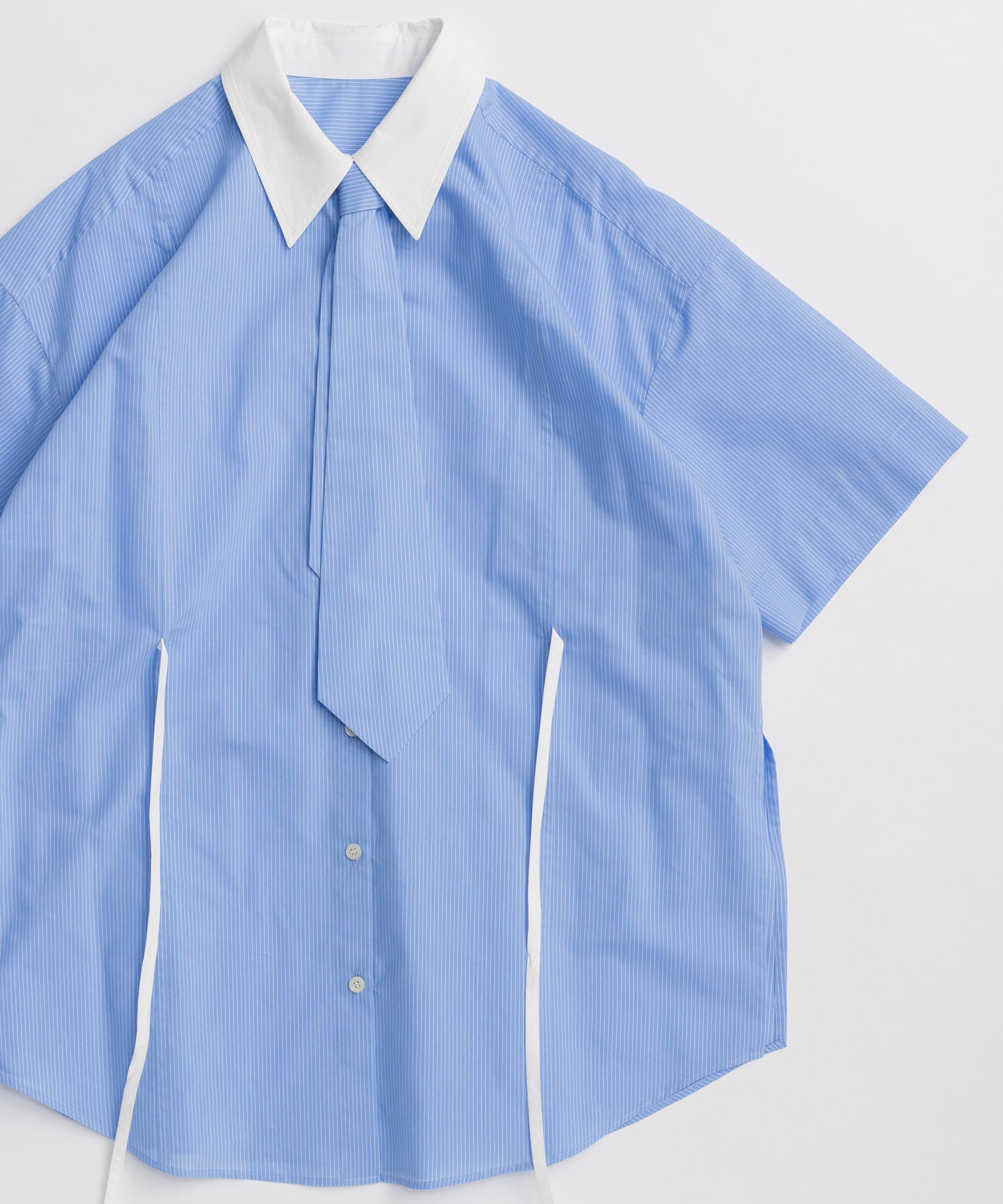 [2026Summer PRE-ORDER] Half-Sleeve Over Tie Shirt