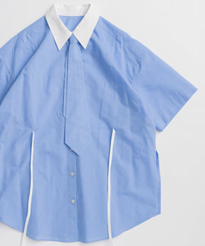 [2026Summer PRE-ORDER] Half-Sleeve Over Tie Shirt