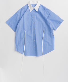 [2026Summer PRE-ORDER] Half-Sleeve Over Tie Shirt