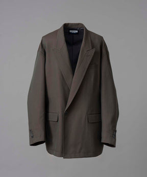 【24AW PRE-ORDER】Chambray Wool Prime-Over Three-Dimensional Cutting Tailored Jacket