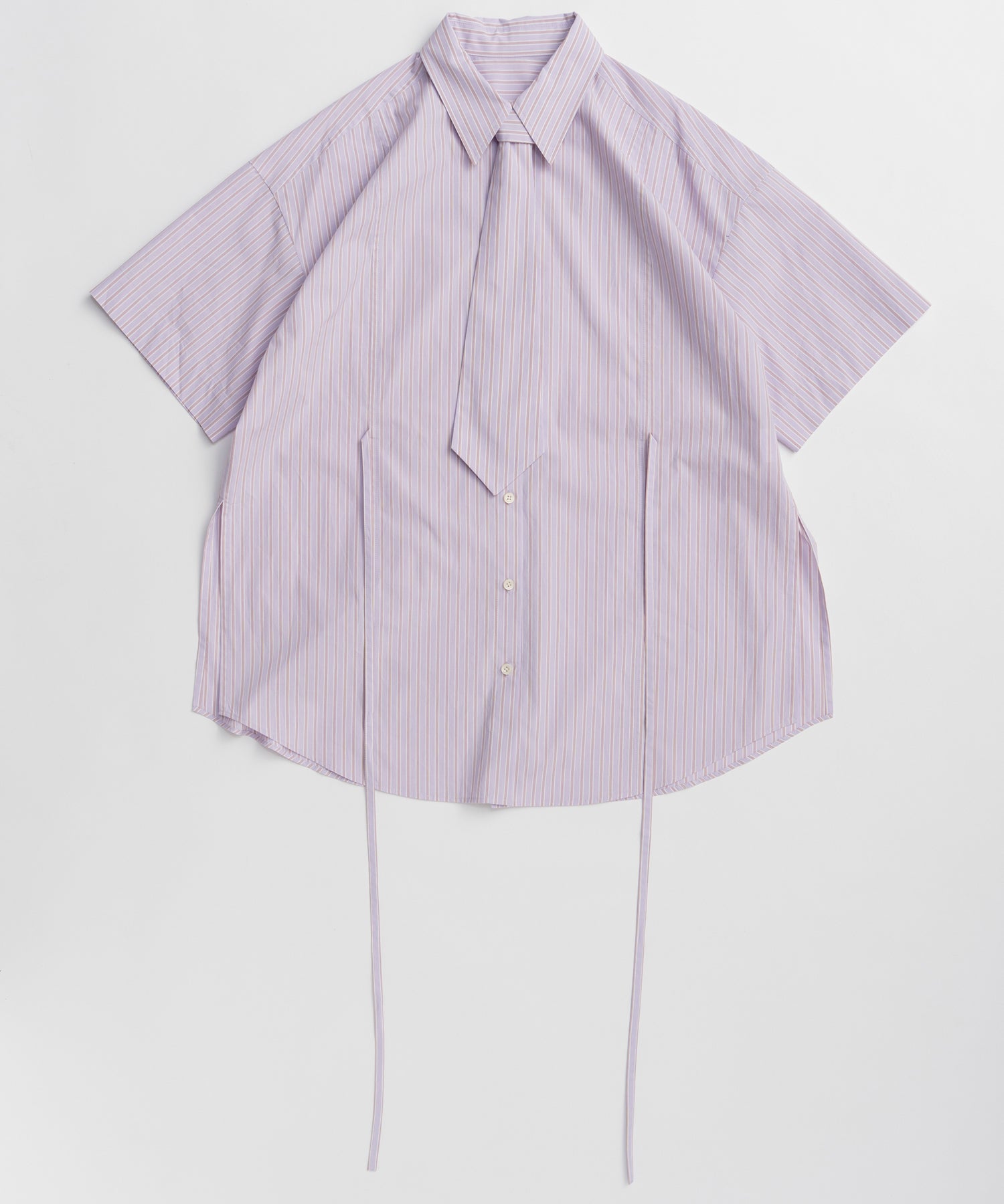 [2026Summer PRE-ORDER] Half-Sleeve Over Tie Shirt