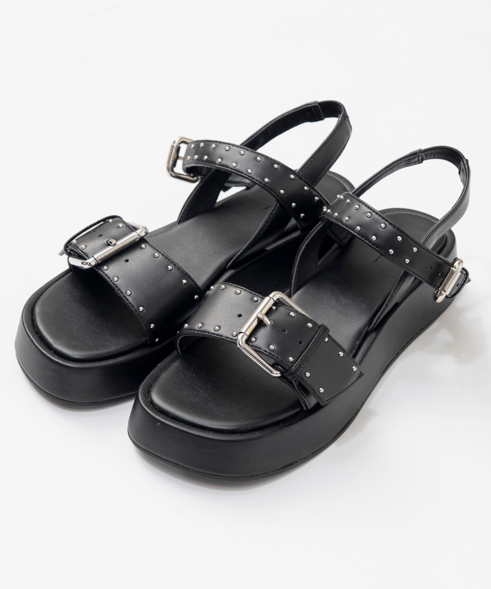 【26SPRING PRE-ORDER】Studded Wide Belt Sandals