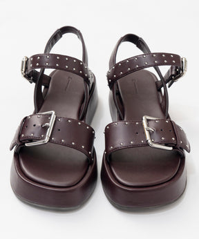 【26SPRING PRE-ORDER】Studded Wide Belt Sandals