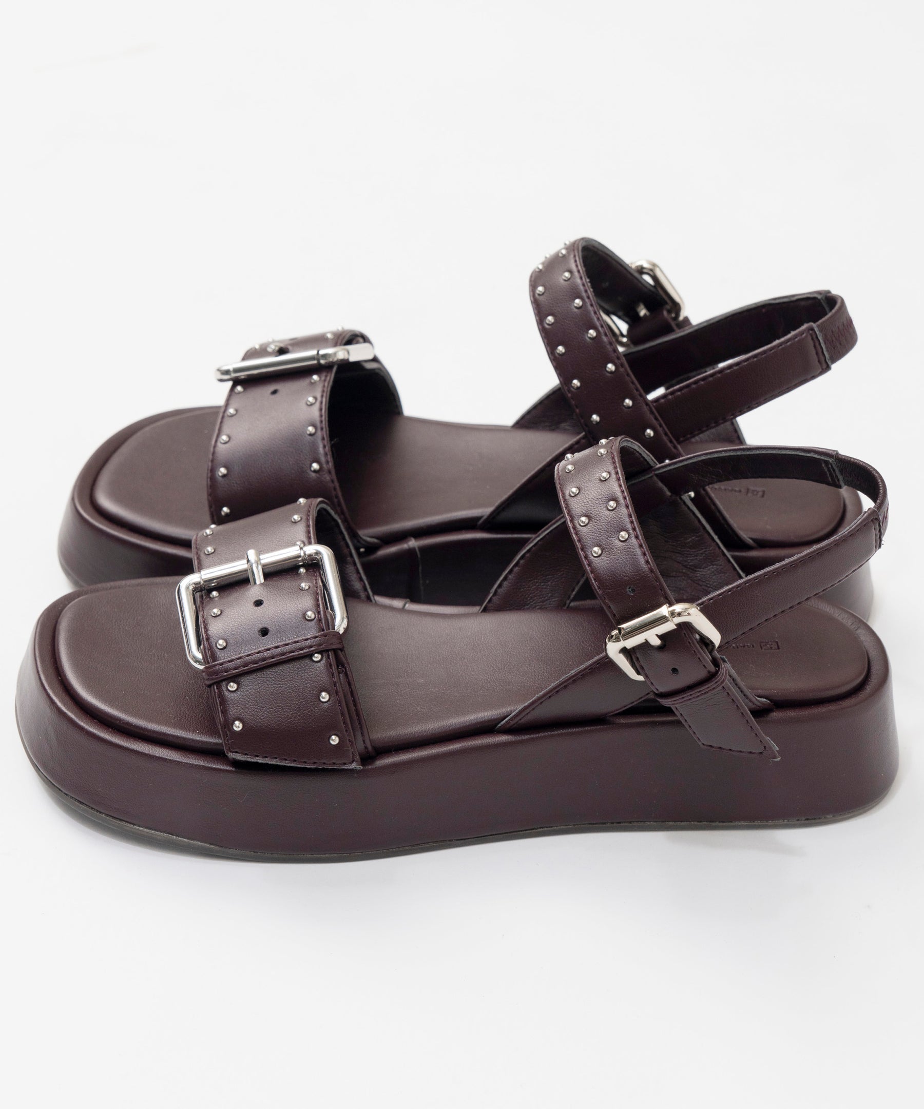 【26SPRING PRE-ORDER】Studded Wide Belt Sandals