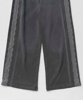 【25SPRING PRE-ORDER】Lace Material Line Sweatpants