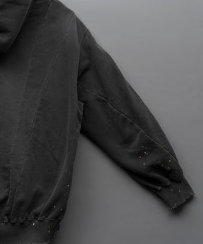 Three-Dimensional Prime-Over Cutting Weathered Hoodie