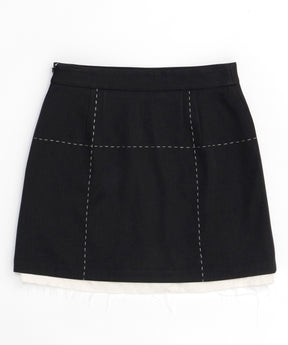 [24Autumn Pre-Order] Low Waist Stitch Mini Skirt