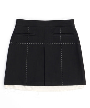 [24Autumn Pre-Order] Low Waist Stitch Mini Skirt