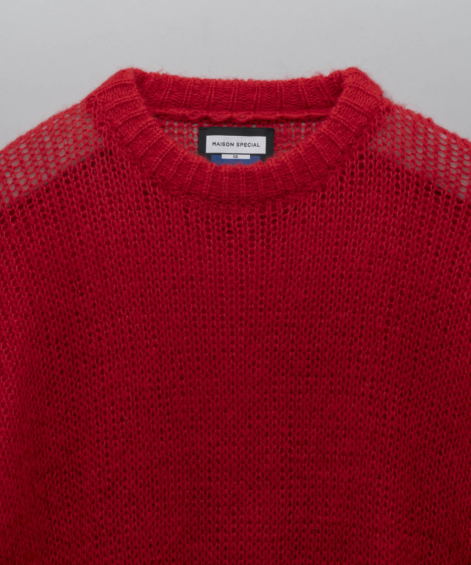 [24AW Pre-Order] Prime-Over Sheer Mohair Wool Knit Pullover