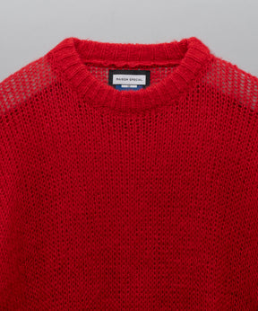 [24AW Pre-Order] Prime-Over Sheer Mohair Wool Knit Pullover