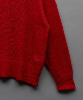 [24AW Pre-Order] Prime-Over Sheer Mohair Wool Knit Pullover