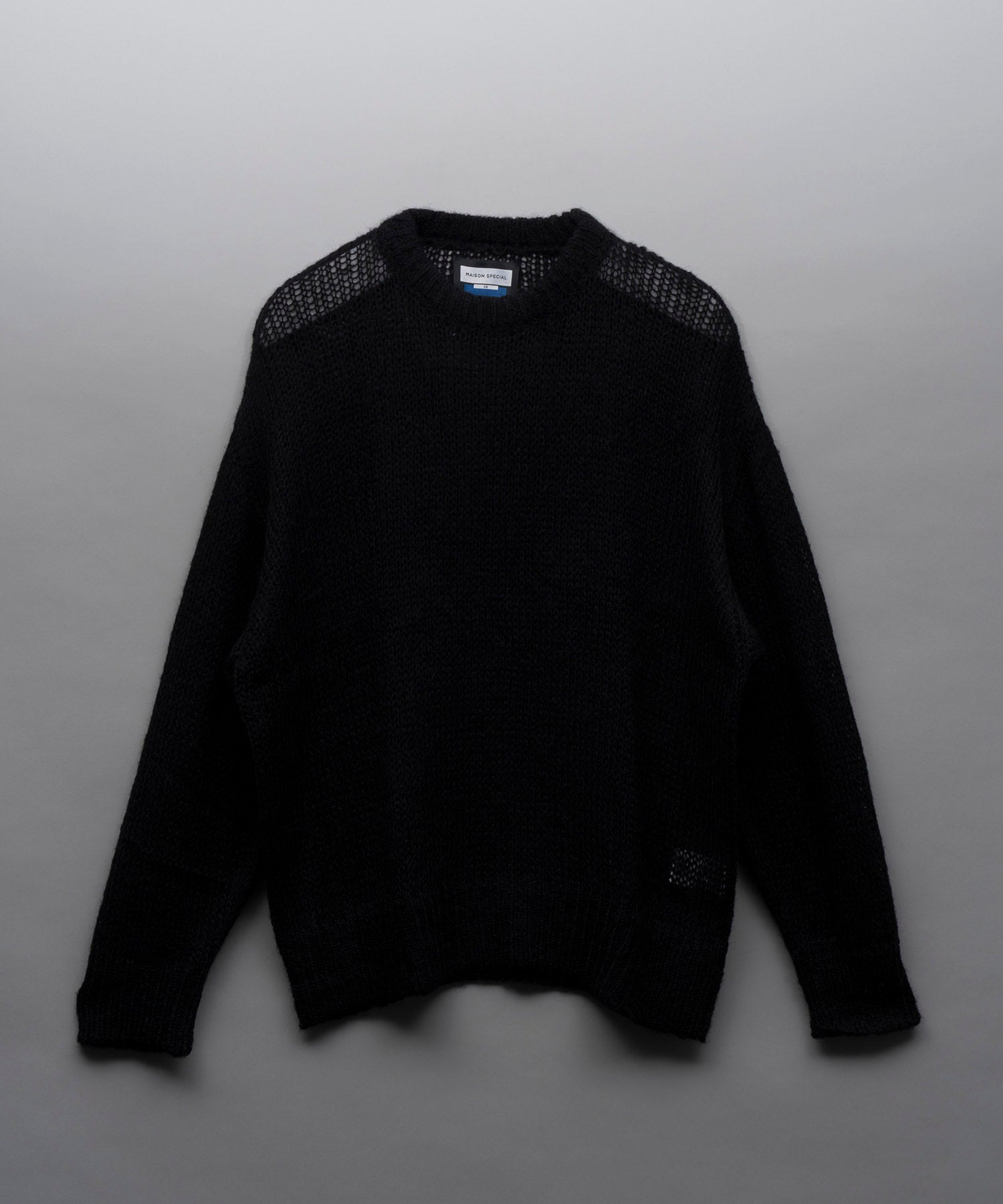 [24AW Pre-Order] Prime-Over Sheer Mohair Wool Knit Pullover