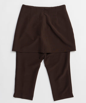 【26SPRING PRE-ORDER】Mini Skirt Layer Capri Pants
