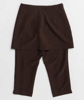 【26SPRING PRE-ORDER】Mini Skirt Layer Capri Pants