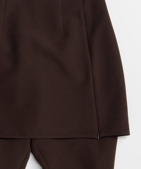 【26SPRING PRE-ORDER】Mini Skirt Layer Capri Pants