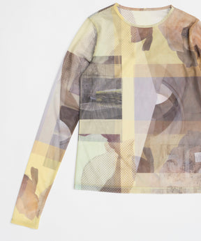 Photo Collage Mesh Tops