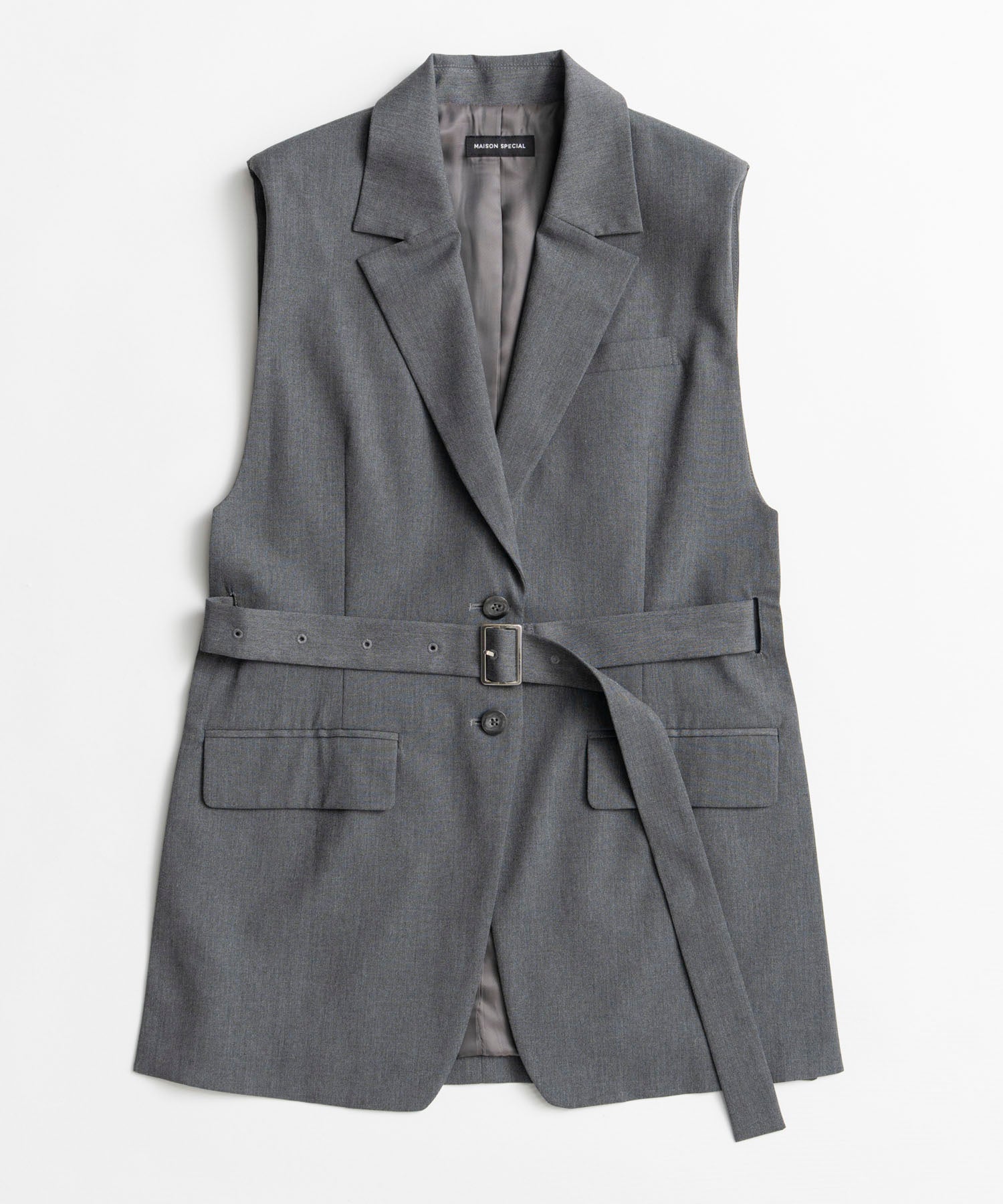【26AUTUMN PRE-ORDER】Belted Side-Open Vest