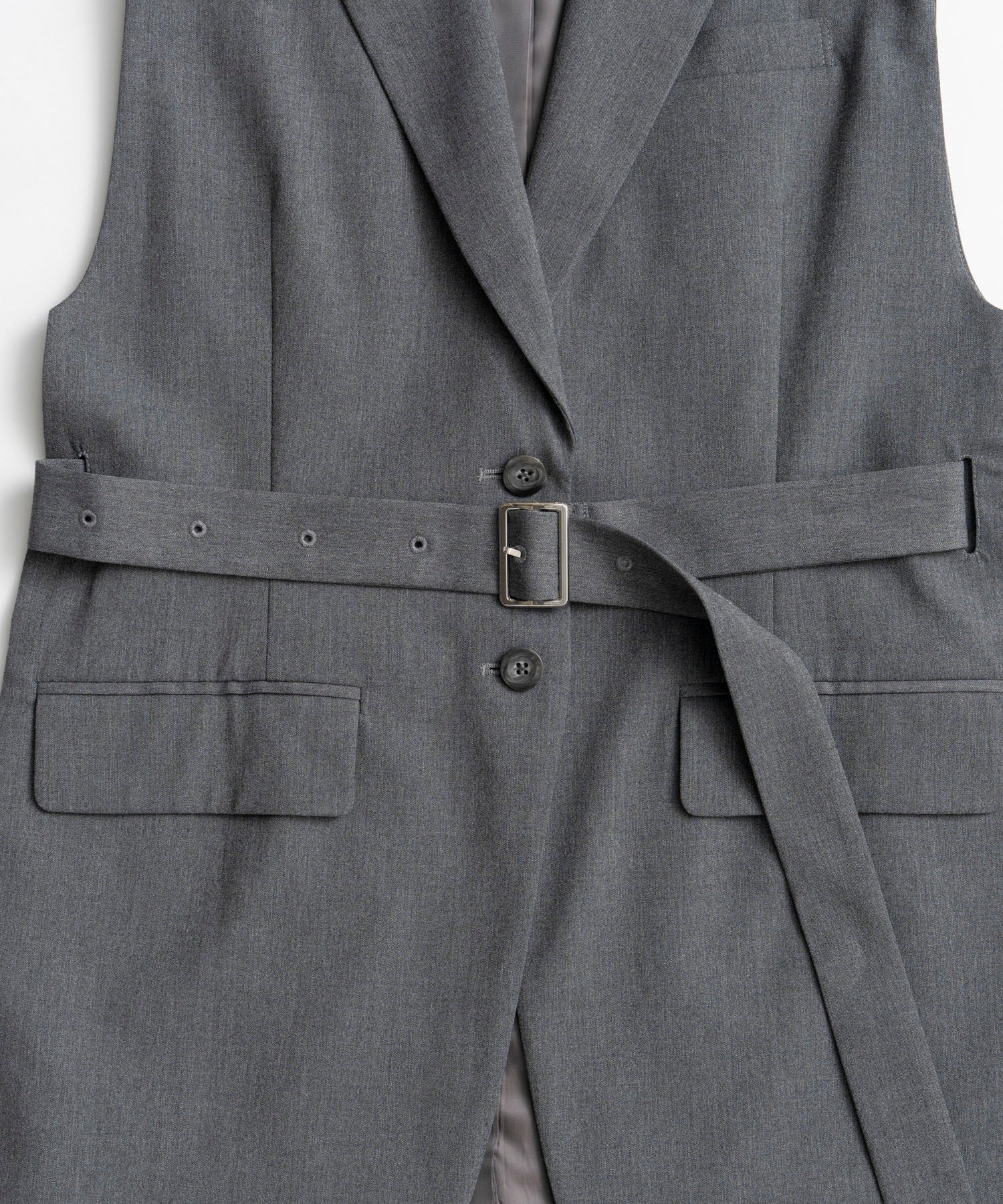 【26AUTUMN PRE-ORDER】Belted Side-Open Vest