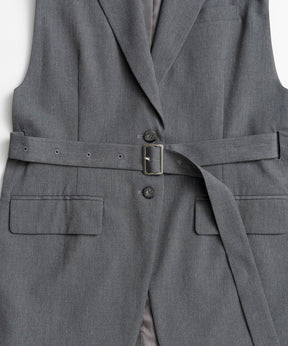 【26AUTUMN PRE-ORDER】Belted Side-Open Vest