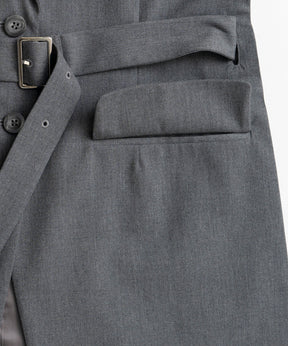【26AUTUMN PRE-ORDER】Belted Side-Open Vest