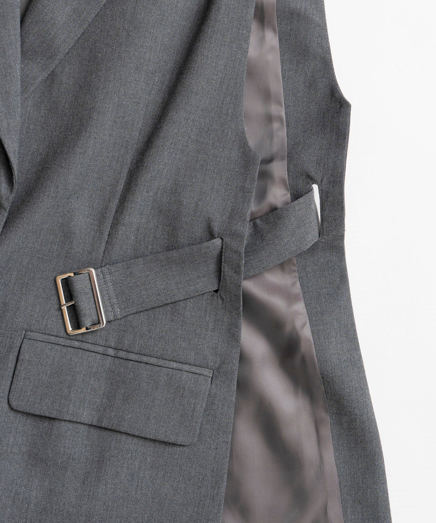 【26AUTUMN PRE-ORDER】Belted Side-Open Vest