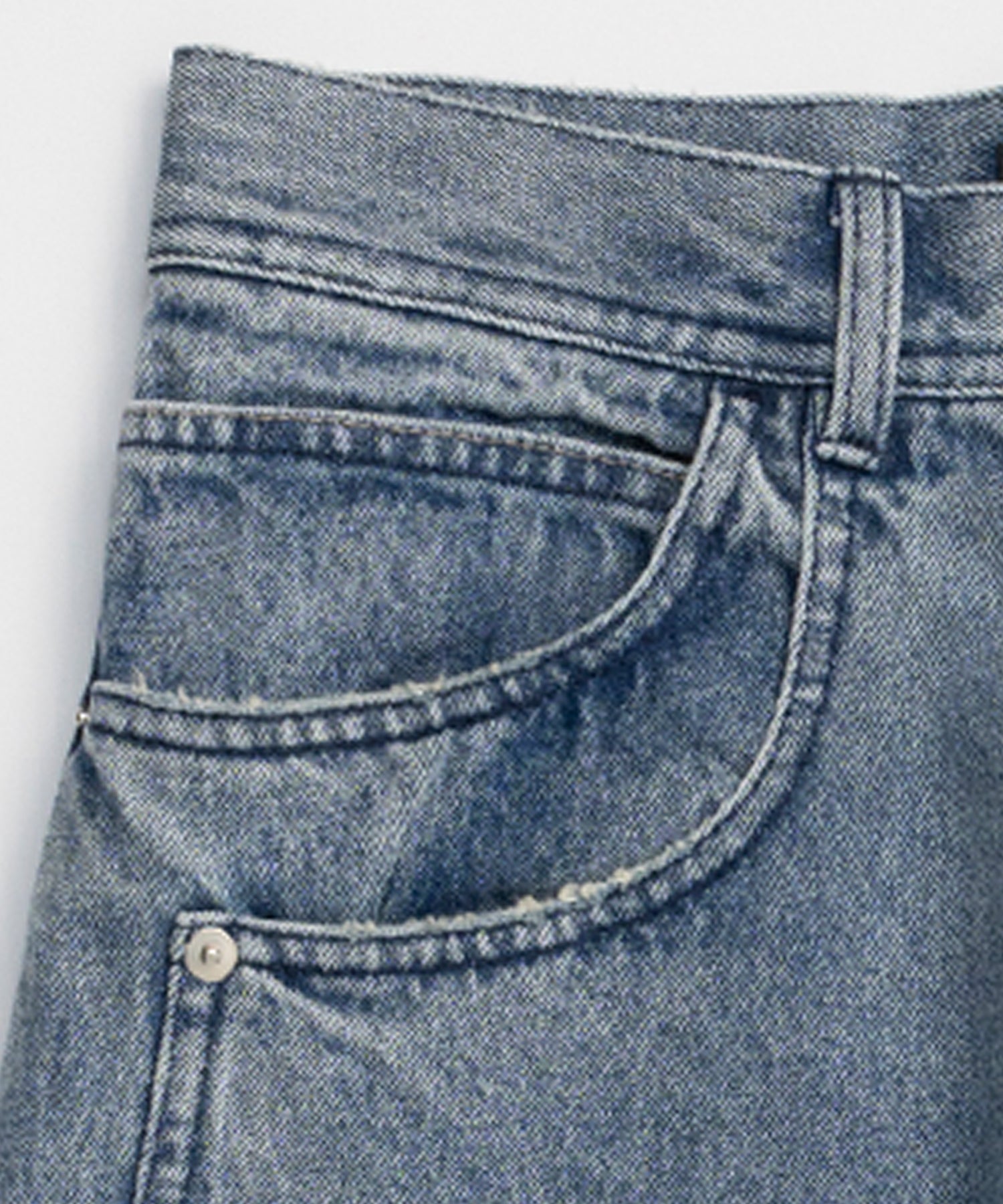 Double Pocket Color Denim