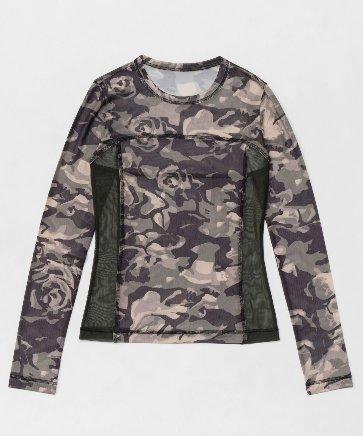 【25SPRING PRE-ORDER】Camouflage Mesh Fabric Inner Tops