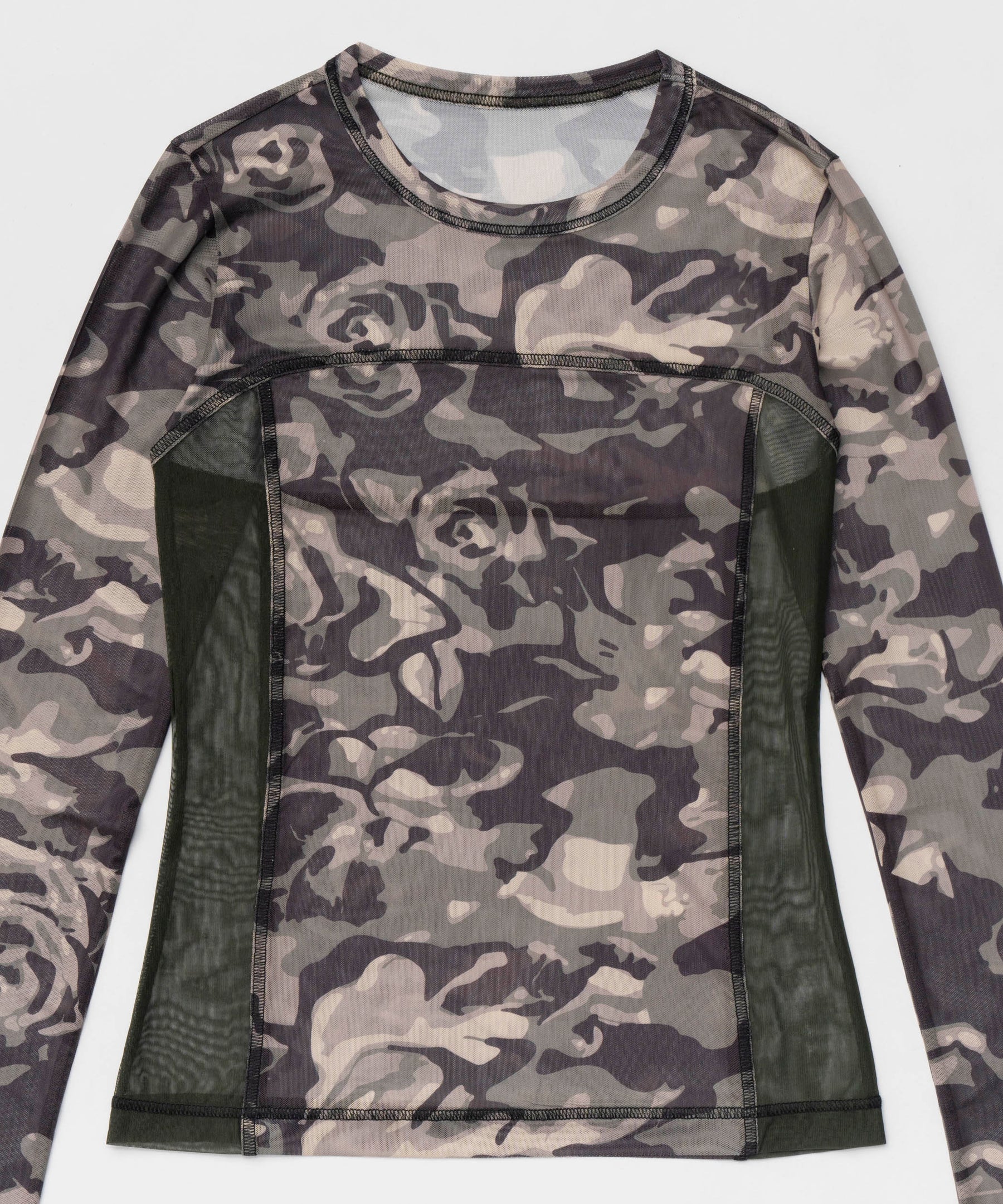 【25SPRING PRE-ORDER】Camouflage Mesh Fabric Inner Tops