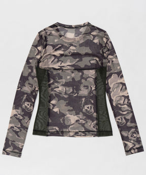 【25SPRING PRE-ORDER】Camouflage Mesh Fabric Inner Tops