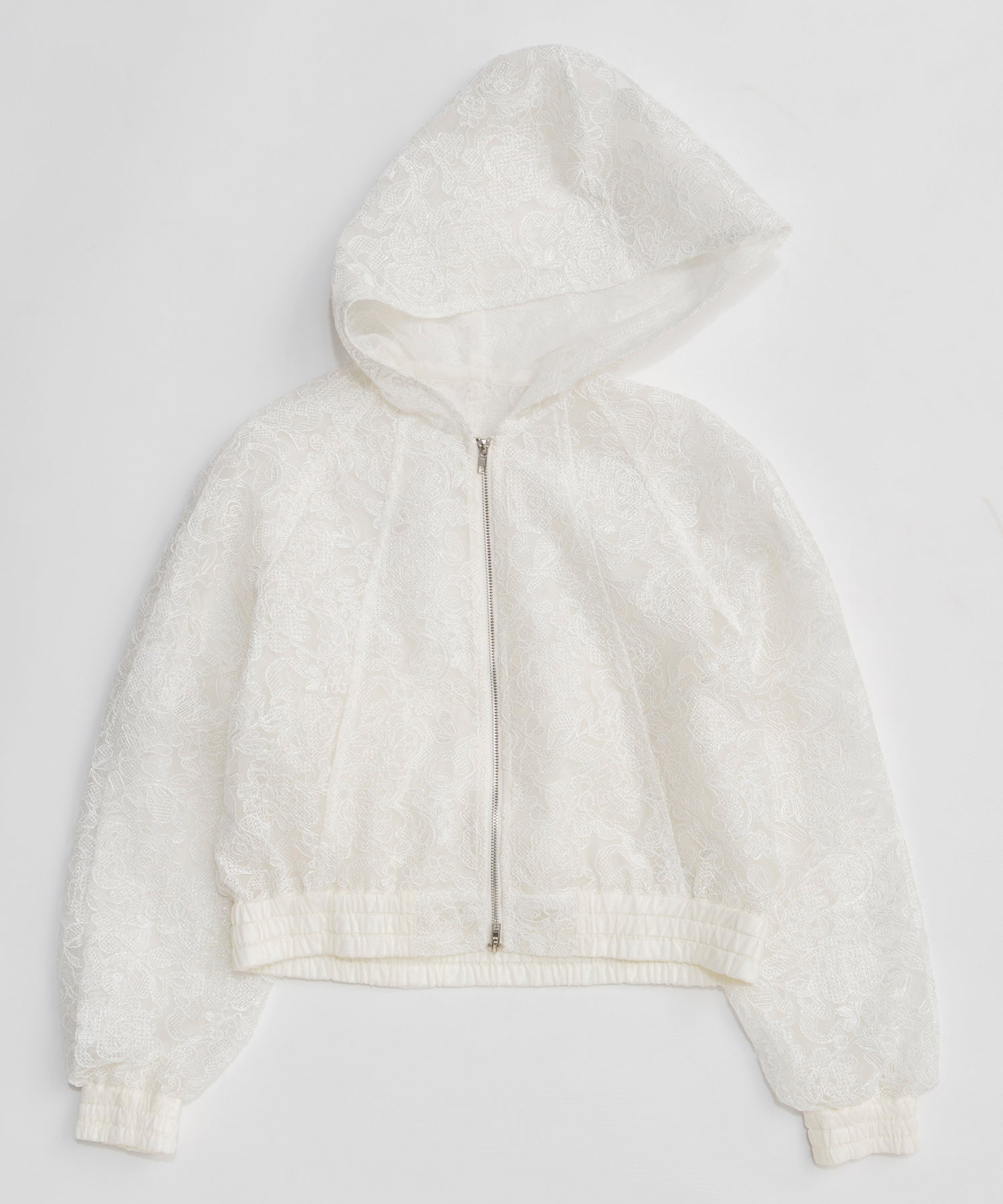 【26SPRING PRE-ORDER】Hooded lace parka