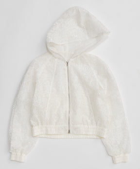 【26SPRING PRE-ORDER】Hooded lace parka