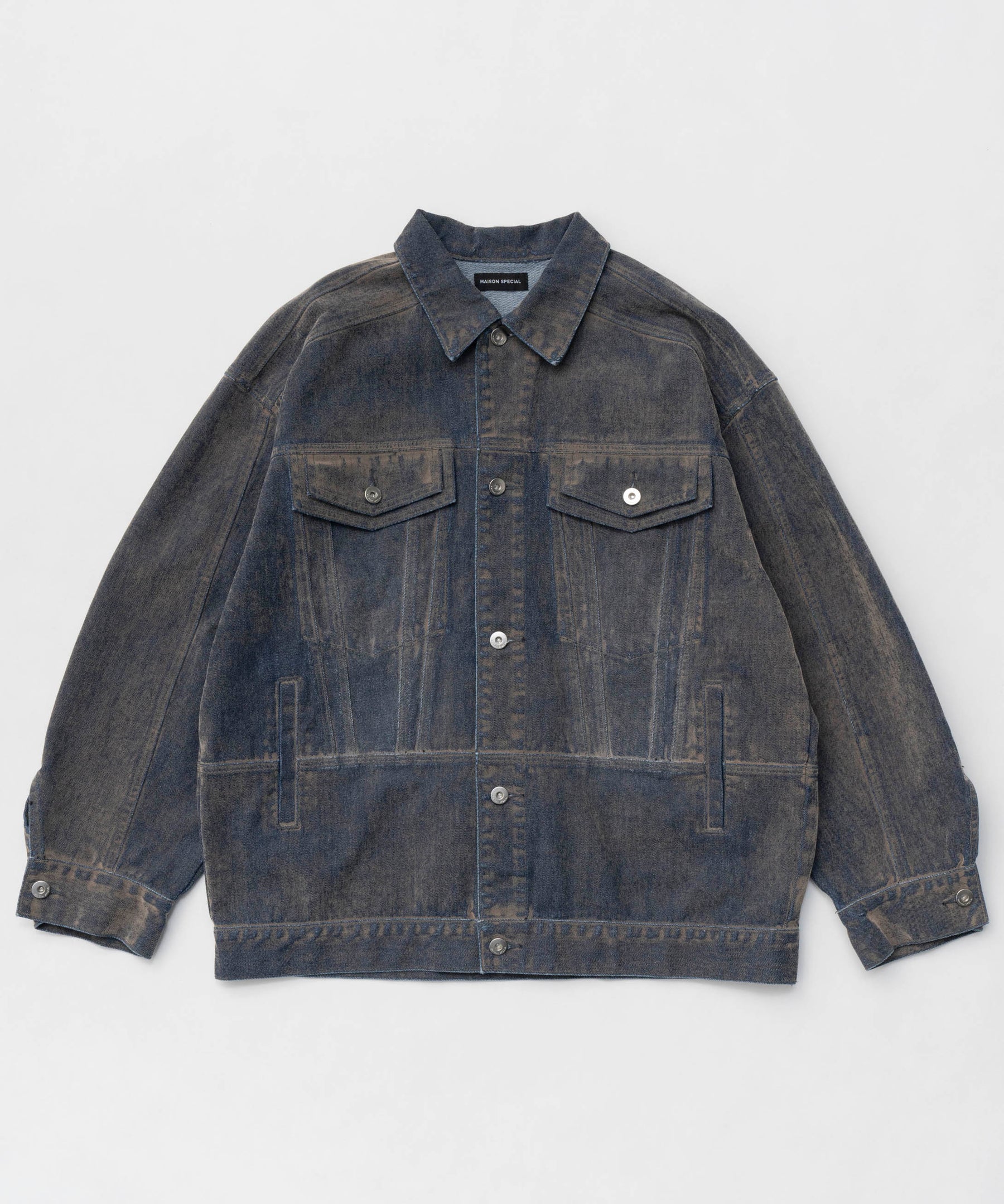 【25SPRING PRE-ORDER】Oversize Flocking Denim Jacket