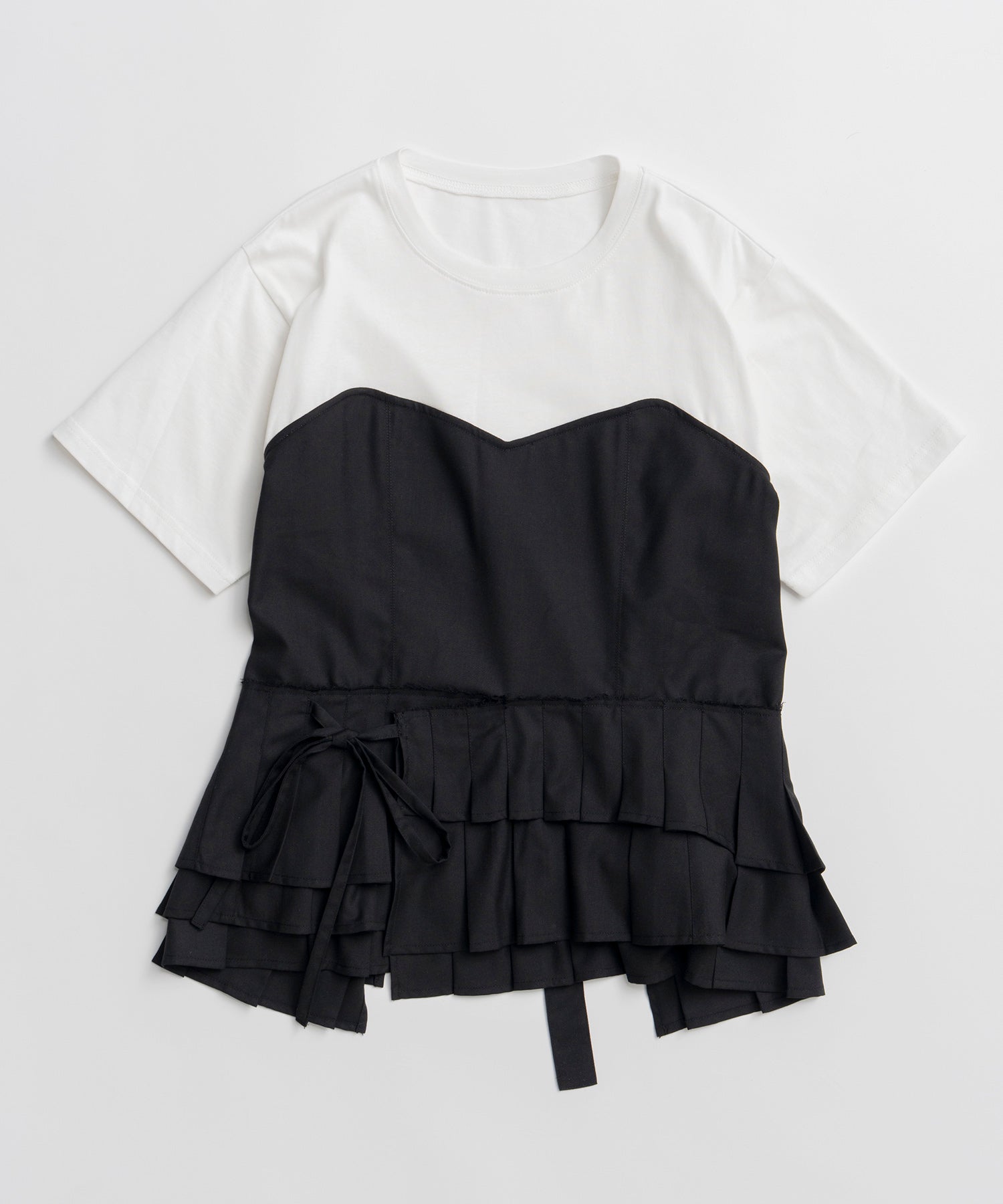 【2026Summer PRE-ORDER】Wrap Pleats Dock T-Shirt