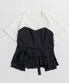 【2026Summer PRE-ORDER】Wrap Pleats Dock T-Shirt