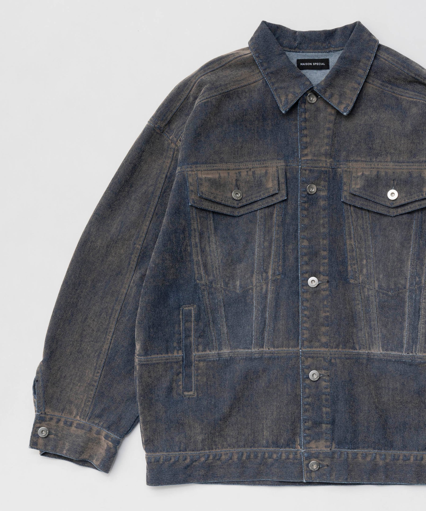 【25SPRING PRE-ORDER】Oversize Flocking Denim Jacket