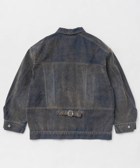 【25SPRING PRE-ORDER】Oversize Flocking Denim Jacket