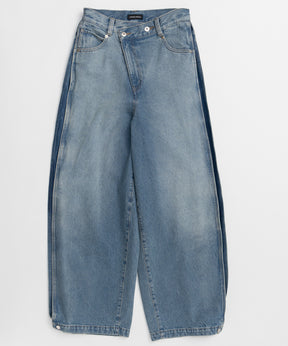【26SPRING PRE-ORDER】Side-Tuck Cocoon Denim Pants