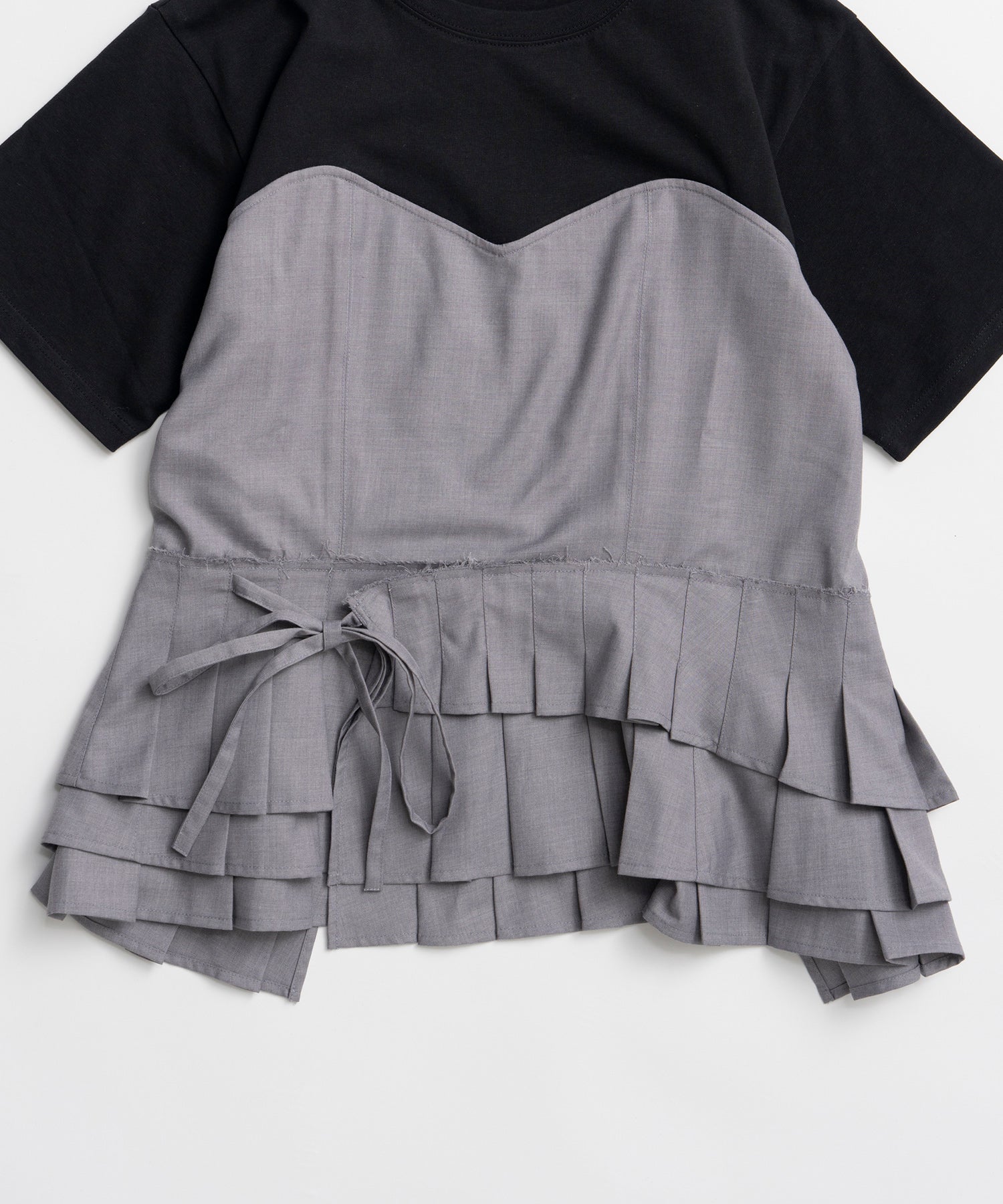 【2026Summer PRE-ORDER】Wrap Pleats Dock T-Shirt