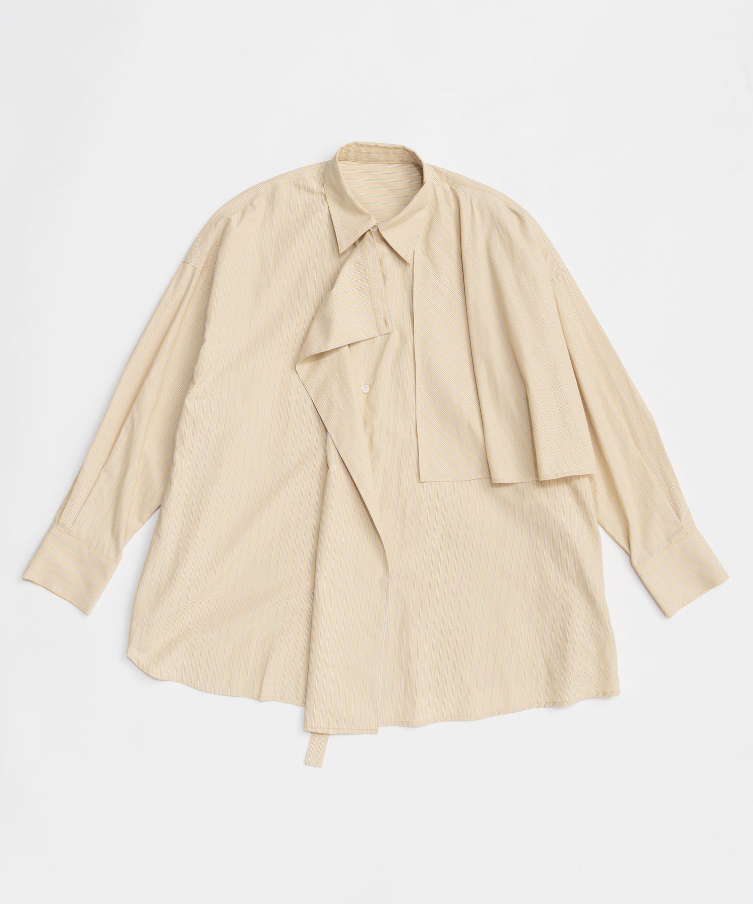 【26SPRING PRE-ORDER】Asymmetrical drape shirt